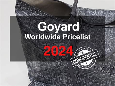 goyard illusion iii price|2024 goyard prices.